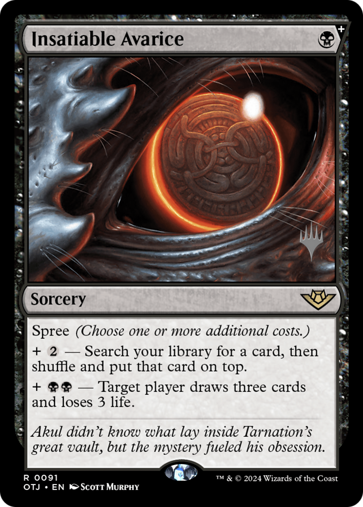 Insatiable Avarice (PPOTJ-91P) (Foil)