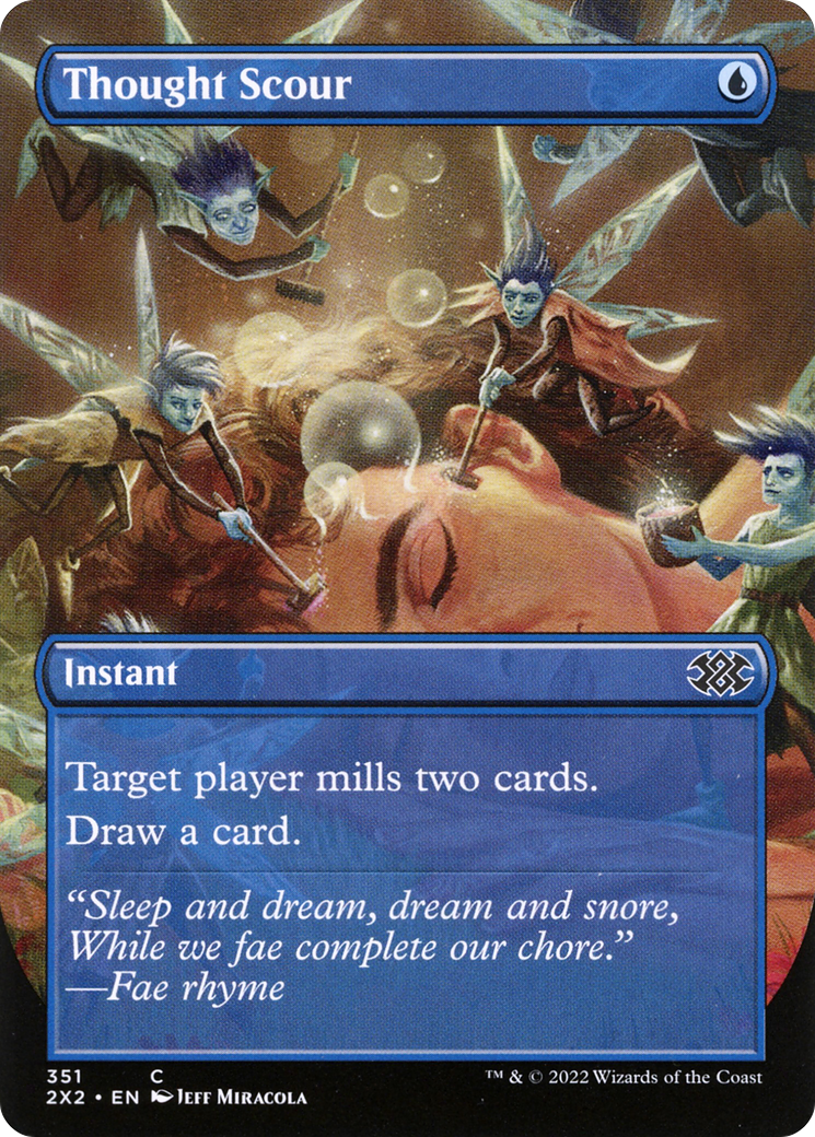 Thought Scour (2X2-351) (Borderless) (Foil)