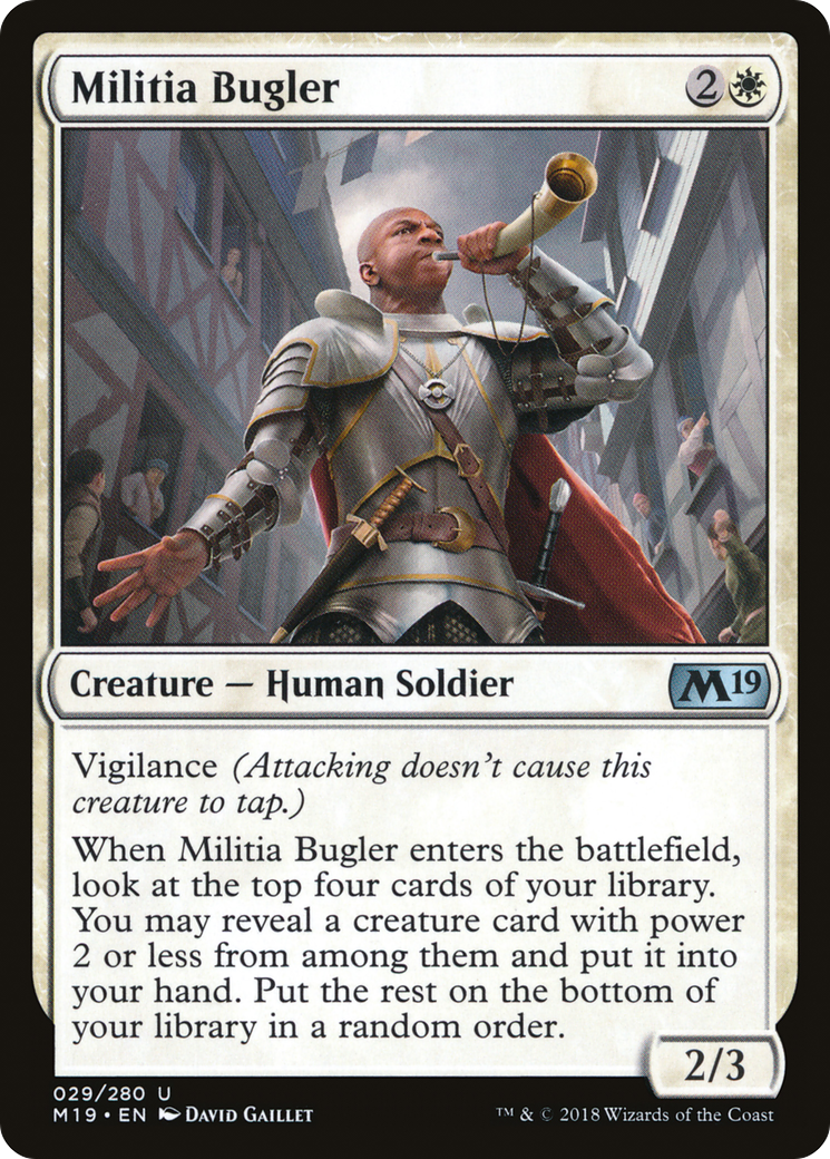 Militia Bugler (M19-029) (Foil)
