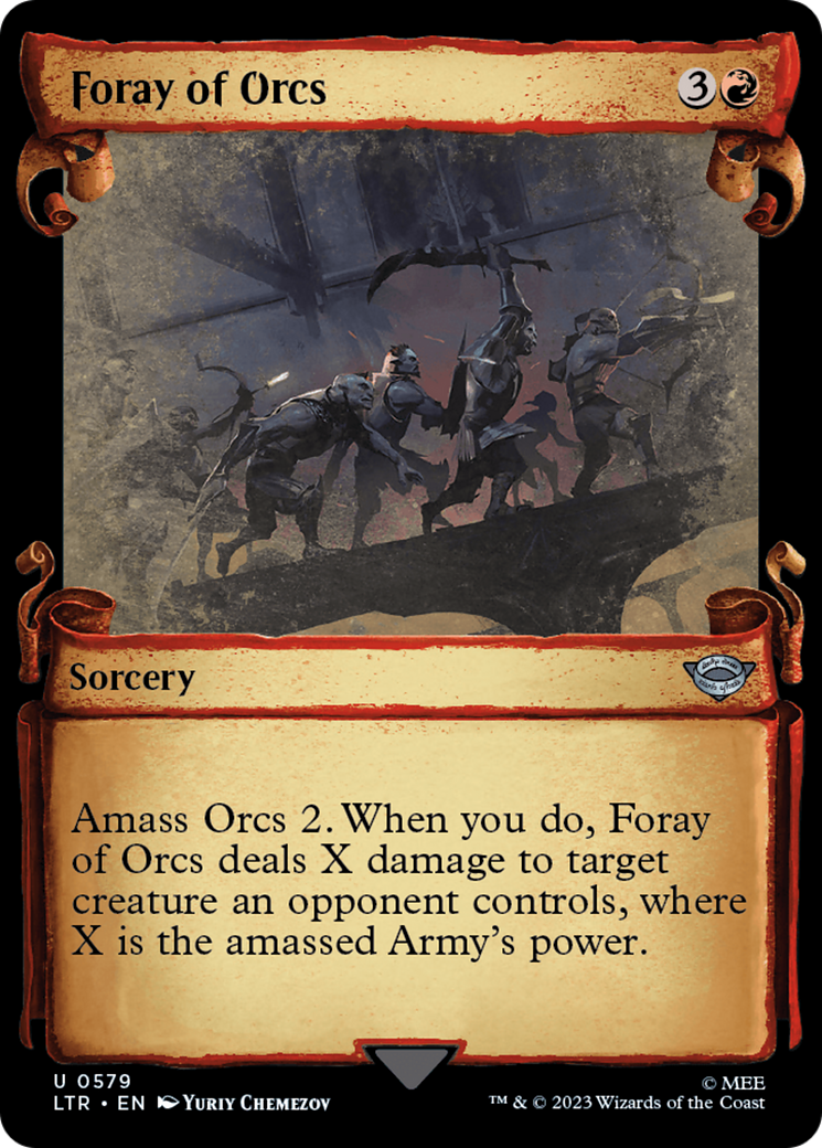 Foray of Orcs (LTR-579) (Showcase) (Scroll) (Foil)