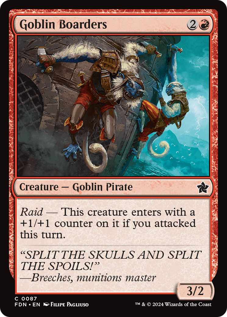 Goblin Boarders (FDN-087) (Foil)