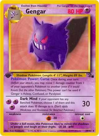 Gengar (20) (FO-020) (1st Edition)