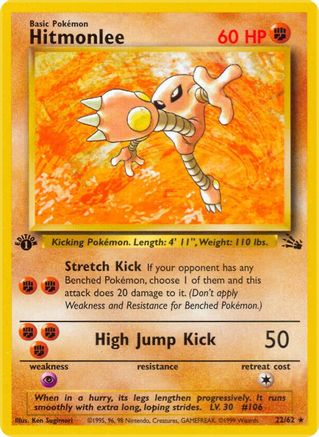 Hitmonlee (22) (FO-022) (1st Edition)
