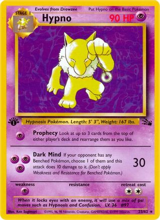 Hypno (23) (FO-023) (1st Edition)