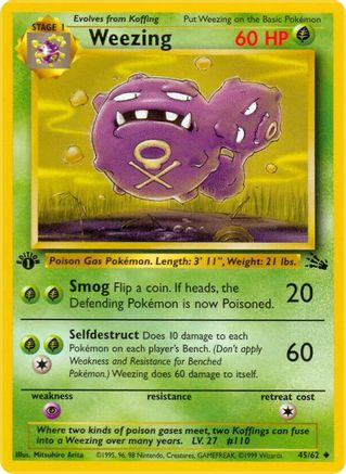 Weezing (FO-045) (1st Edition)