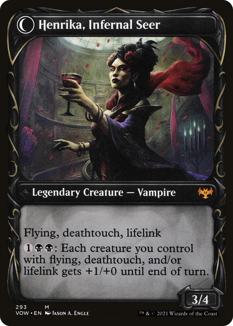 Henrika Domnathi // Henrika, Infernal Seer (VOW-293) (Showcase) (Foil)