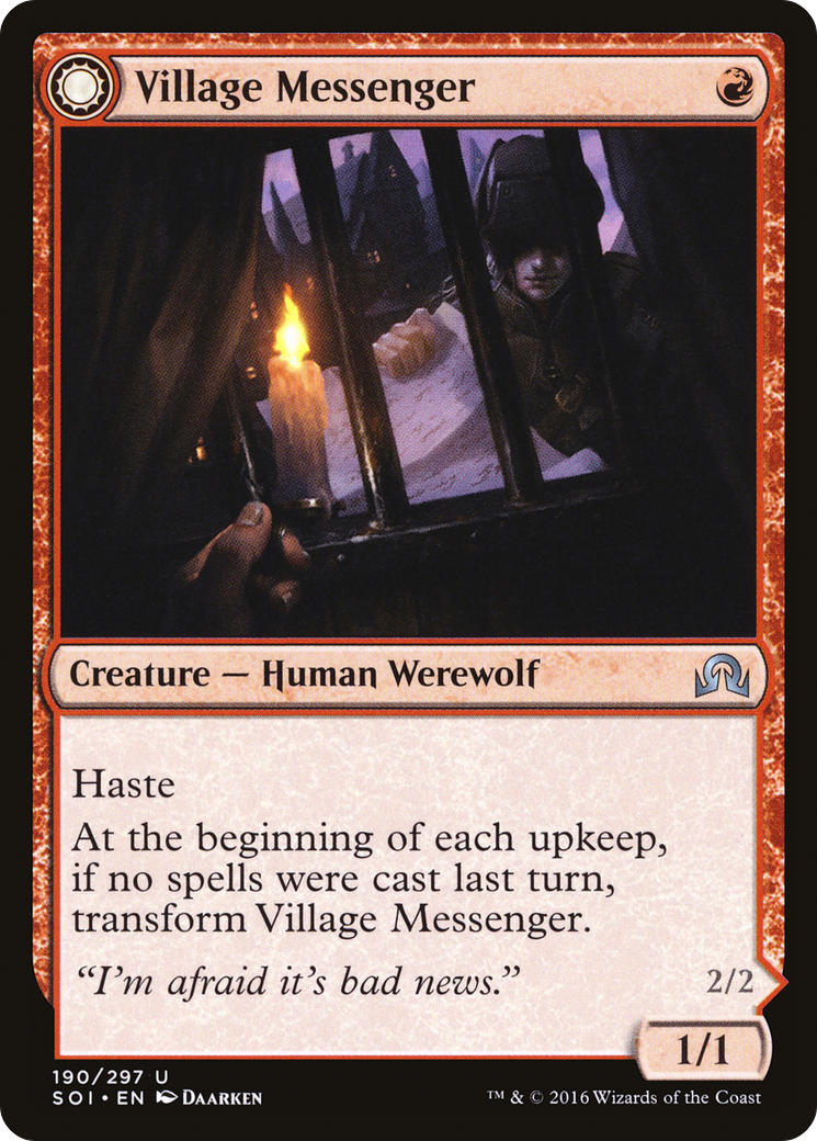 Village Messenger // Moonrise Intruder (SOI-190) (Foil)