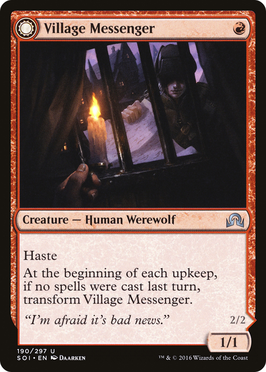 Village Messenger // Moonrise Intruder (SOI-190) (Foil)