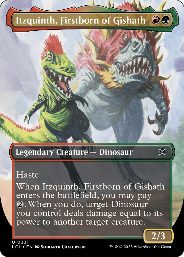 Itzquinth, Firstborn of Gishath (LCI-331) (Borderless) (Foil)