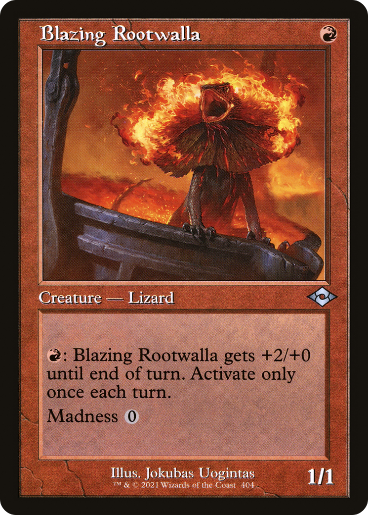 Blazing Rootwalla (MH2-404) (Etched Foil)
