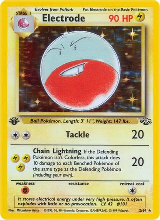 Electrode (2) (JU-002) (1st Edition Holofoil)