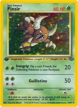 Pinsir (9) (JU-009) (1st Edition Holofoil)