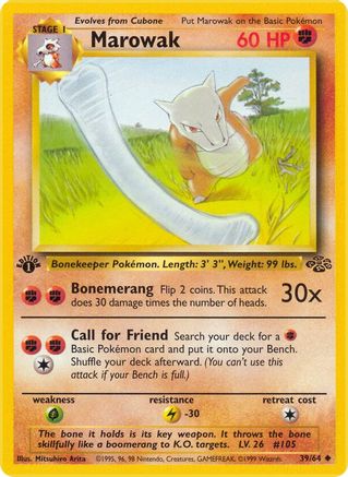 Marowak (JU-039) (1st Edition)