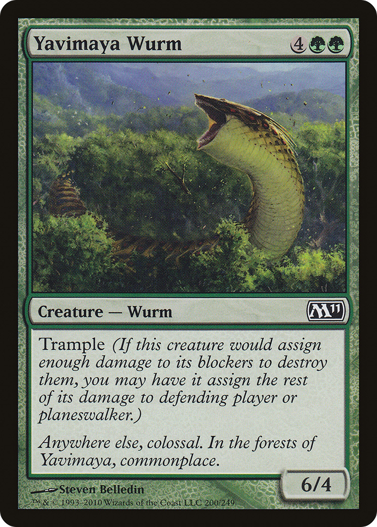 Yavimaya Wurm (M11-200) (Foil)