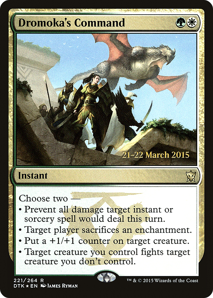 Dromoka's Command (PRE-221S) (Foil)
