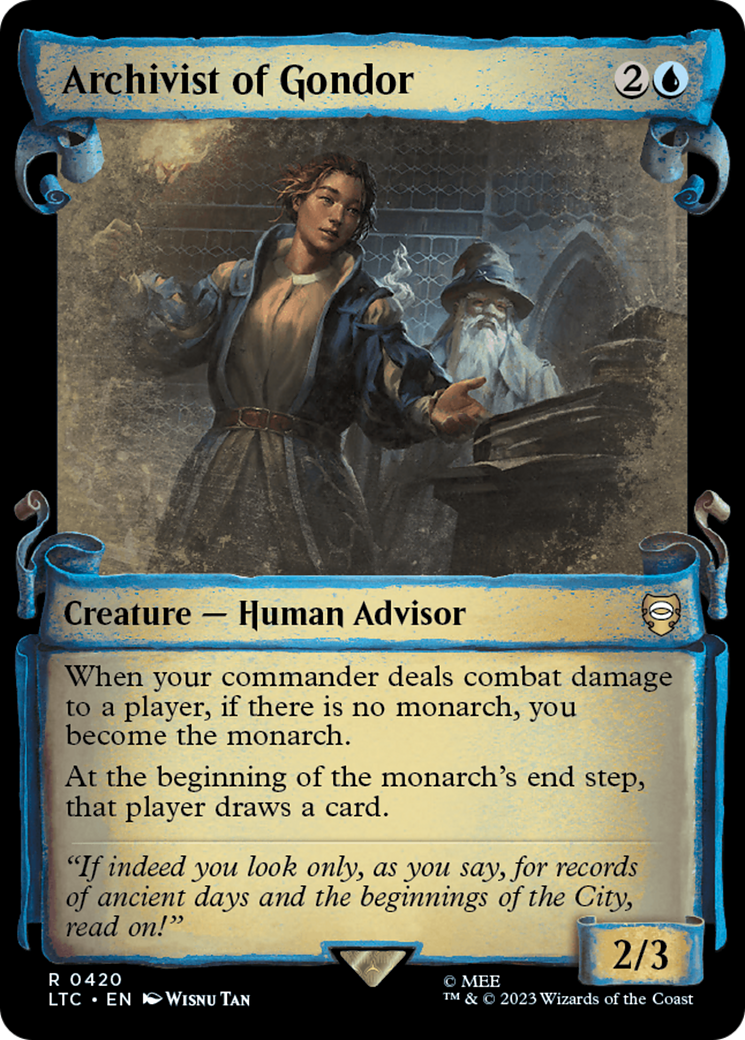 Archivist of Gondor (LTC-420) (Showcase) (Scroll) (Foil)