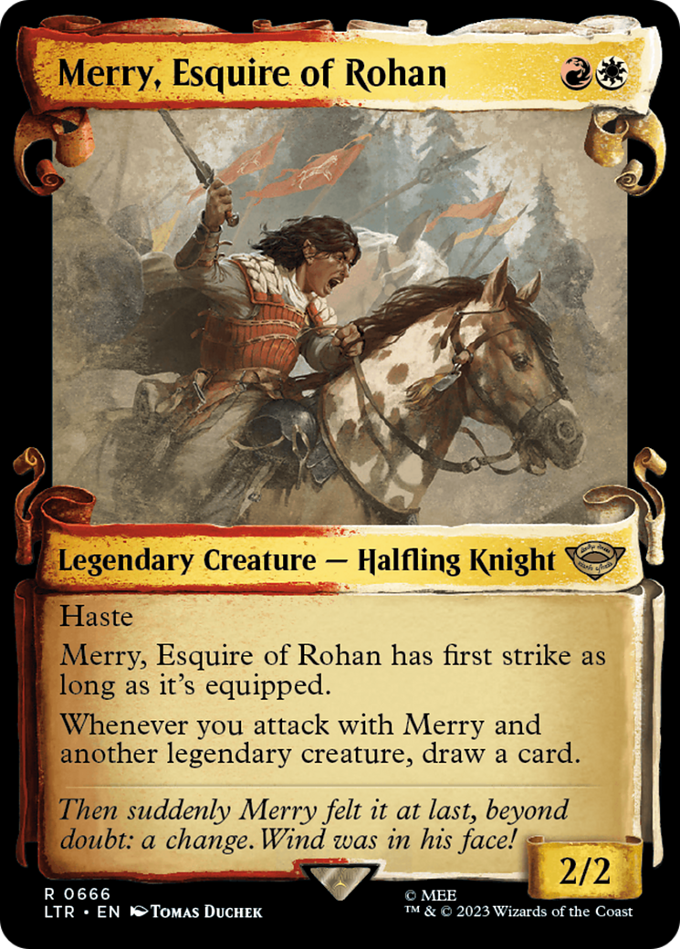 Merry, Esquire of Rohan (LTR-666) (Showcase) (Scroll) (Foil)