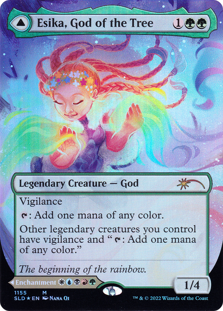 Esika, God of the Tree // The Prismatic Bridge (SLD-1155) (Borderless) (Foil)