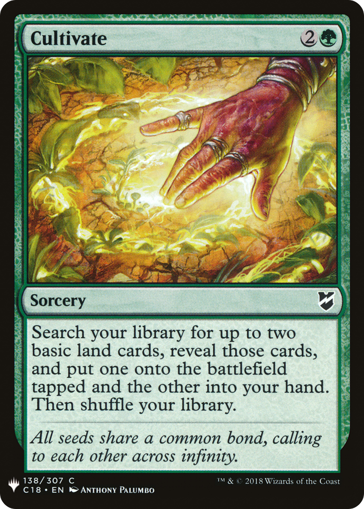 Cultivate (LIST-C18-138)