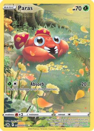 Paras (CRZ:GG-GG32) (Holofoil)