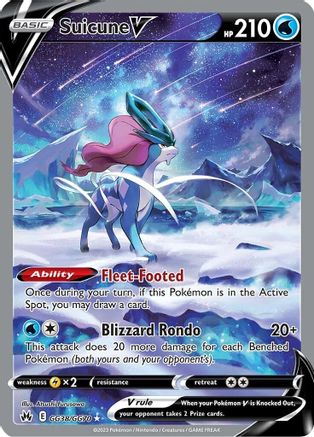 Suicune V (CRZ:GG-GG38) (Holofoil)