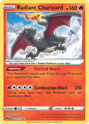 Radiant Charizard (CRZ-020) (Holofoil)
