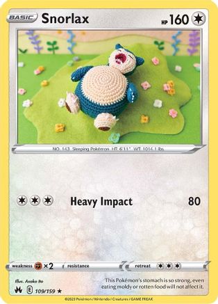 Snorlax (CRZ-109) (Reverse Holofoil)