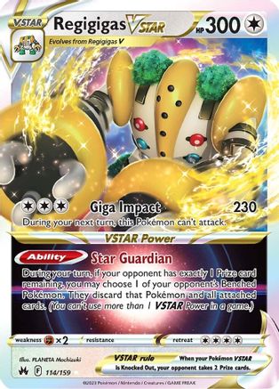 Regigigas VSTAR (CRZ-114) (Holofoil)