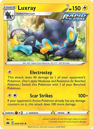 Luxray (43) (CRZ-043) (Reverse Holofoil)