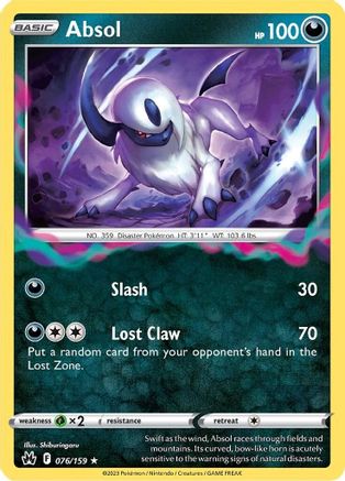 Absol (CRZ-076) (Reverse Holofoil)