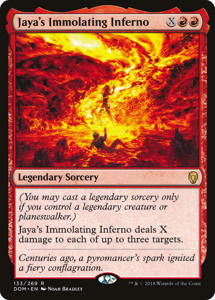 Jaya's Immolating Inferno (DOM-133) (Foil)