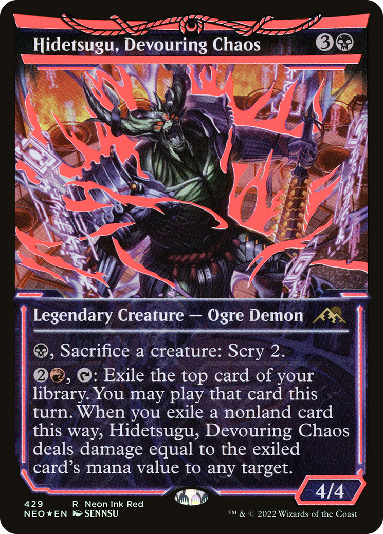 Hidetsugu, Devouring Chaos (NEO-429) (Showcase) (Foil)