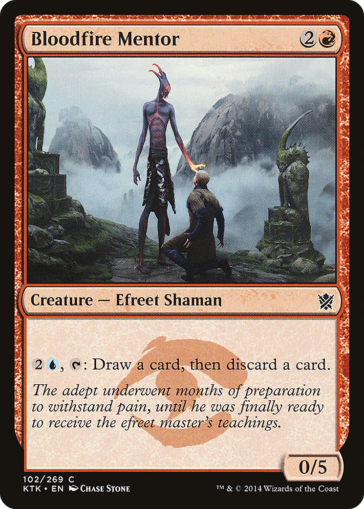 Bloodfire Mentor (KTK-102) (Foil)