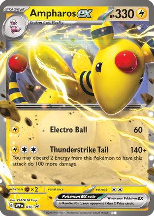 Ampharos ex (SVP-016) (Holofoil)
