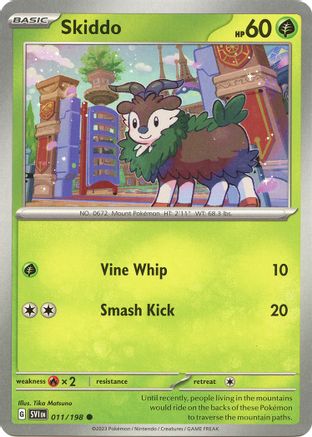 Skiddo (SVI-011) (Reverse Holofoil)