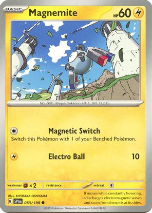 Magnemite (SVI-063) (Reverse Holofoil)
