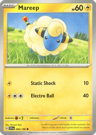 Mareep (SVI-066) (Reverse Holofoil)