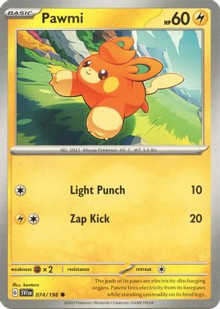 Pawmi (SVI-074) (Reverse Holofoil)