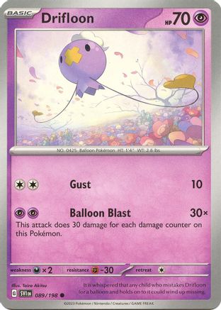 Drifloon (SVI-089) (Reverse Holofoil)