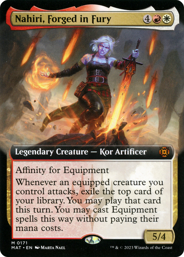 Nahiri, Forged in Fury (MAT-171) (Extended Art) (Foil)