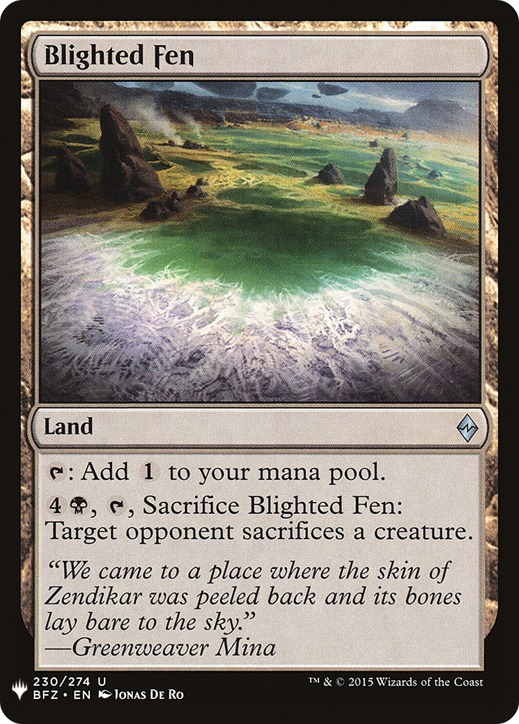 Blighted Fen (LIST-BFZ-230)