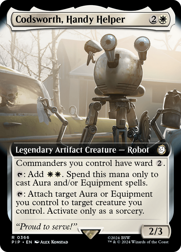 Codsworth, Handy Helper (PIP-366) (Extended Art) (Foil)