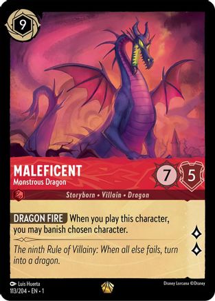 Maleficent - Monstrous Dragon (1-113) (Cold Foil)