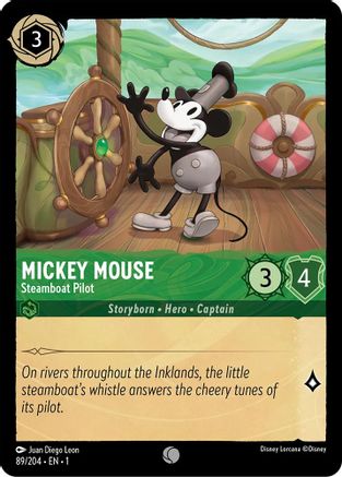Mickey Mouse - Steamboat Pilot (1-089) (Cold Foil)