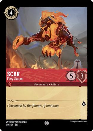 Scar - Fiery Usurper (1-122) (Cold Foil)