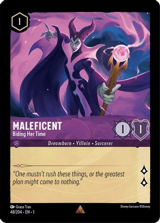 Maleficent - Biding Her Time (1-048) (Cold Foil)