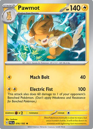 Pawmot (PAL-076) (Reverse Holofoil)