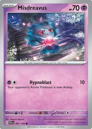 Misdreavus (PAL-087) (Reverse Holofoil)
