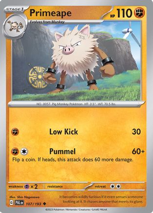 Primeape (PAL-107) (Reverse Holofoil)