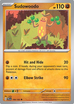 Sudowoodo (PAL-109) (Reverse Holofoil)